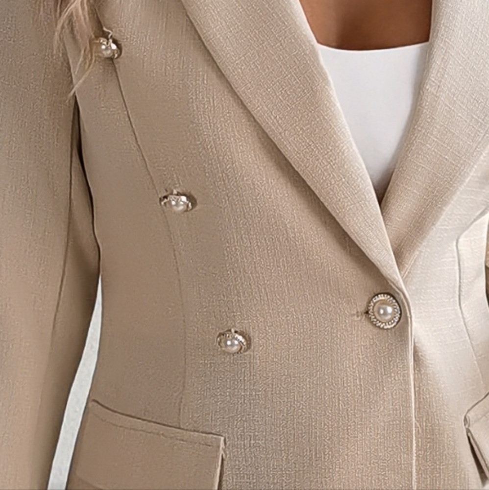 Stylish Lapel Collar Blazer - Picture 4 of 6